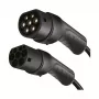 LogiLink EVC0128 Type 2 spiralinis EV įkrovimo kabelis, 11 kW, trifazis, 20 A, 5 m, juodas su laikymo maišeliu