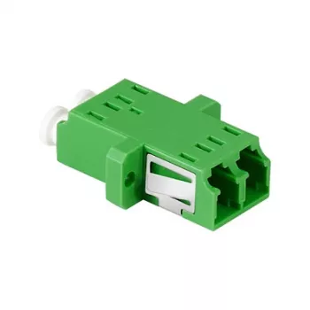 LogiLink FA02LC6 šviesolaidžio adapteris LC Duplex – tvirtinimui prie plokštės, žalias (12 vnt. pakuotė)
