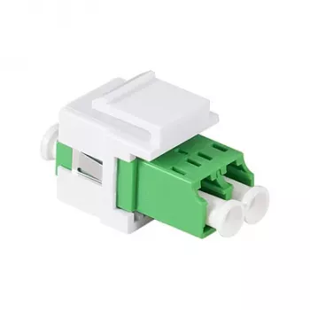 LogiLink FA03LC5 LC Duplex šviesolaidžio adapteris, be flanšo, žalias – 12 vnt.
