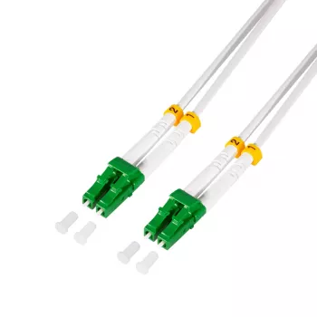LogiLink FC0LC07 šviesolaidinis jungiamasis laidas OS2 LC/APC–LC/APC Simplex 7 m baltas