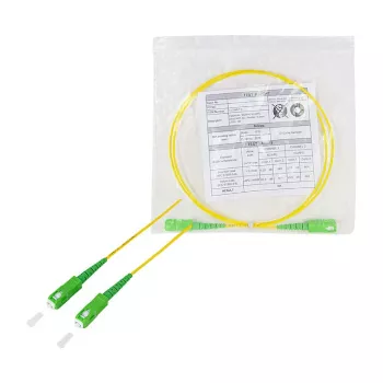 LogiLink Fiber Optic Patch Cable – Simplex, OS2 SM G.657.A2, SC/APC į SC/APC, 1 m, geltona