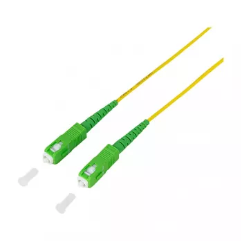 LogiLink Fiber Optic Patch Cable – Simplex, OS2 SM G.657.A2, SC/APC į SC/APC, 1 m, geltona