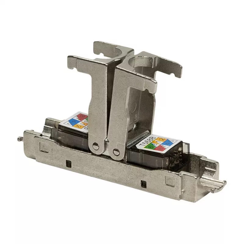 LogiLink MP0046 lauko įtaisomas RJ45 connector Cat.6A STP 10G, be įrankių IDC, cinko lydinio korpusas, AWG 22-26, sidabrinis