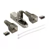 LogiLink MP0046 lauko įtaisomas RJ45 connector Cat.6A STP 10G, be įrankių IDC, cinko lydinio korpusas, AWG 22-26, sidabrinis