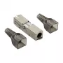 LogiLink MP0046 lauko įtaisomas RJ45 connector Cat.6A STP 10G, be įrankių IDC, cinko lydinio korpusas, AWG 22-26, sidabrinis