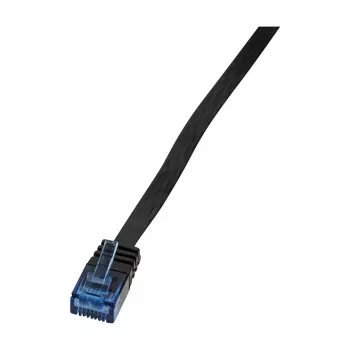 LogiLink CP0135B Plokščias Cat.5e U/UTP jungiamasis kabelis, 2 m, juodas