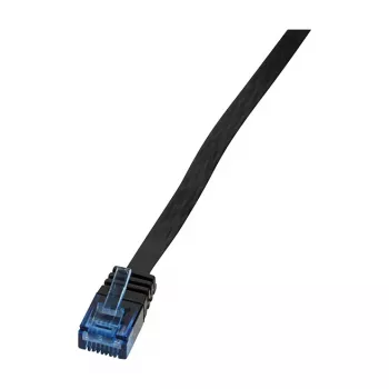 LogiLink Flat Cat.5e U/UTP Patch Cable, RJ45, 20 m, juoda