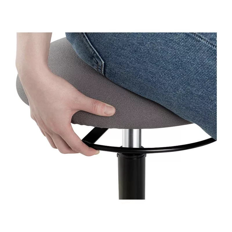 LOGILINK aukščio reguliavimo svyruojanti kėdė EO0022 – aktyvaus sėdėjimo ergonomiška kėdė su dujiniu keltuvu, 360° sukimu, juoda