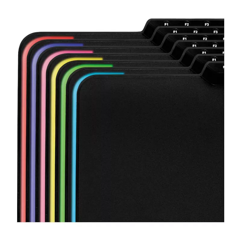 LogiLink ID0155 RGB pelėdė – silikoninis paviršius, neslystanti guminė bazė, USB-A maitinimas, 36x26 cm, juoda