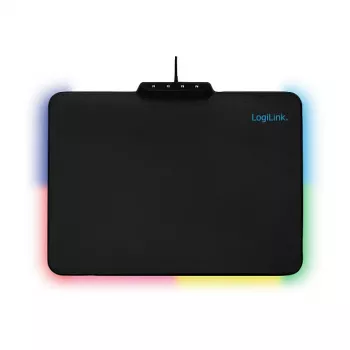 LogiLink ID0155 RGB pelėdė – silikoninis paviršius, neslystanti guminė bazė, USB-A maitinimas, 36x26 cm, juoda