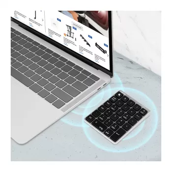 LogiLink ID0212 belaidis skaitmeninis klaviatūros blokas, 28 klavišai, Bluetooth 5.0, Space Grey