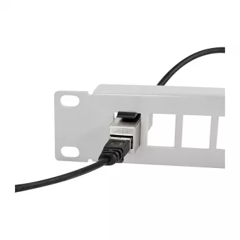 LOGILINK Keystone Coupler Cat.5e STP, 2xRJ45, metalinis, ekranuotas