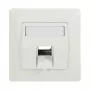 LogiLink Keystone Faceplate 45° 1 moduliui, gryna balta