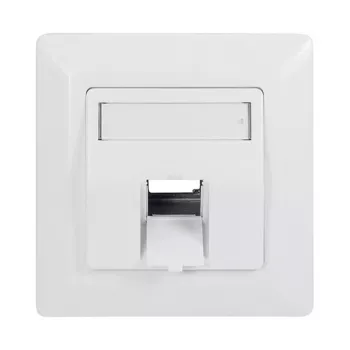 LogiLink Keystone Faceplate 45° 1 moduliui, Signal White
