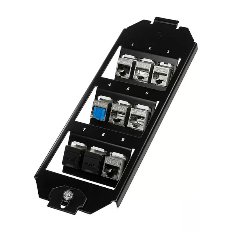Logilink Keystone Floor Box Insert 3 x 3 moduliams, juodas | Kur.lt