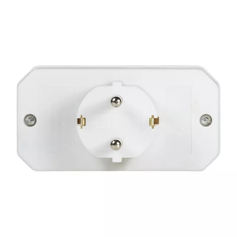 LogiLink LPS221 Schuko į 2x Euro + 1x Saugų lizdą adapteris, baltas, 16 A, 250 V, 3680 W, apsauga nuo vaikų