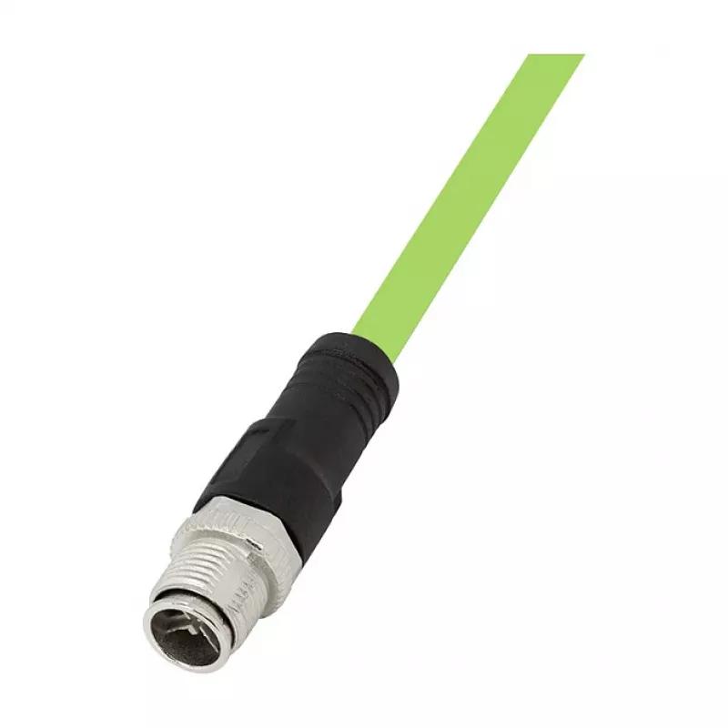 LOGILINK M12 CAT6A pramoninis jungiamasis kabelis, PUR, M12 X-coded į RJ45, 0,5 m