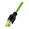 LOGILINK M12 CAT6A pramoninis jungiamasis kabelis, PUR, M12 X-coded į RJ45, 0,5 m