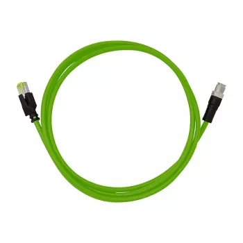 LOGILINK M12 CAT6A pramoninis jungiamasis kabelis, PUR, M12 X-kodavimas į RJ45, 10 m
