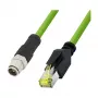 LOGILINK M12 CAT6A pramoninis jungiamasis kabelis, PUR, M12 X-kodavimas į RJ45, 7,50 m