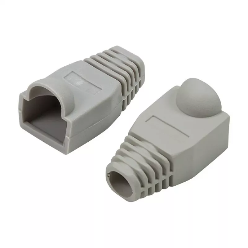 LogiLink Modular RJ45 Kištuko Kabelio Antgalis 6,5 mm Pilkas, 50 vnt.