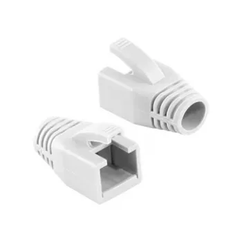 LOGILINK MP0035W RJ45 kištuko apsauginis gaubtas 8 mm baltas, 50 vnt.