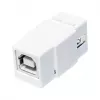 LogiLink NK0017 Keystone modulis USB 2.0 Type-A lizdas – Type-B lizdas, baltas