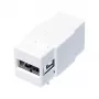 LogiLink NK0017 Keystone modulis USB 2.0 Type-A lizdas – Type-B lizdas, baltas