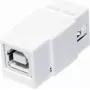 LogiLink NK0017 USB 2.0 A Female to B Female plokščias baltas adapteris