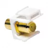 LogiLink NK0026 Keystone RCA Female–F Female Coupler Modulis, geltonas