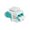 LogiLink NK0031 Keystone LC-Duplex Multimode OM3/OM4 šviesolaidžio mova, aqua