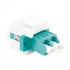 LogiLink NK0031 Keystone LC-Duplex Multimode OM3/OM4 šviesolaidžio mova, aqua