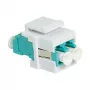 LogiLink NK0031 Keystone LC-Duplex Multimode OM3/OM4 šviesolaidžio mova, aqua