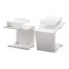 LogiLink NK0090 Keystone tuščias įdėklas, baltas, 10 vnt.