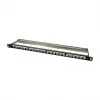 LogiLink NK4040 24 prievadų ekranuotas Keystone pataisų skydelis, 0,5U, juodas