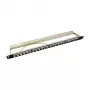 LogiLink NK4040 24 prievadų ekranuotas Keystone pataisų skydelis, 0,5U, juodas