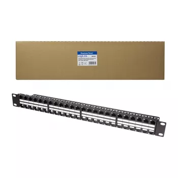 LogiLink NK4045 Keystone pataisos skydas 1U 48 prievadų neekranuotas juodas