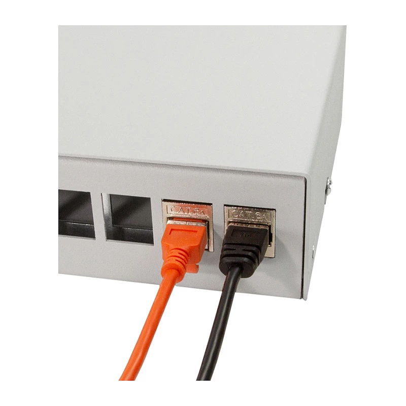 LOGILINK NP0094 Konsolidacijos taško dėžutė, 12 prievadų, ant stalo/sienos/DIN bėgio, šviesiai pilka