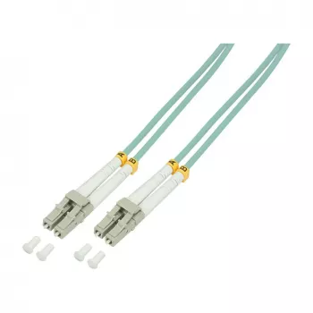 LogiLink OM3 LC/LC duplex daugiamodis šviesolaidžio kabelis 20 m, aqua