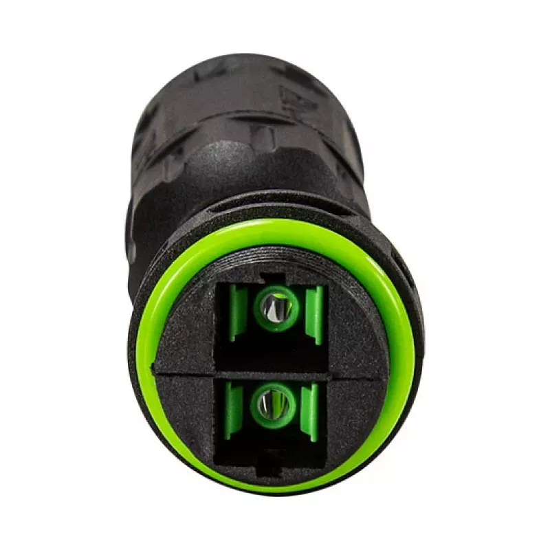 LOGILINK lauko optinio pluošto dvigubas SC jungtis su 2 kabelių įvadais, IP67, juoda