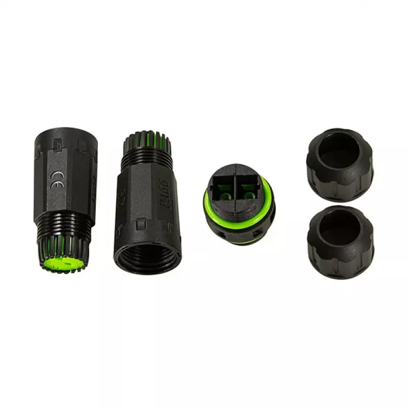 LOGILINK lauko optinio pluošto dvigubas SC jungtis su 2 kabelių įvadais, IP67, juoda