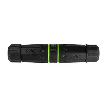 Logilink lauko šviesolaidžio SC simplex jungtis su 2 kabelių įvadais, IP65, pilka