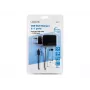LogiLink PA0157 3 prievadų USB sieninis įkroviklis 10.5W su integruotu Micro-USB laidu, juodas