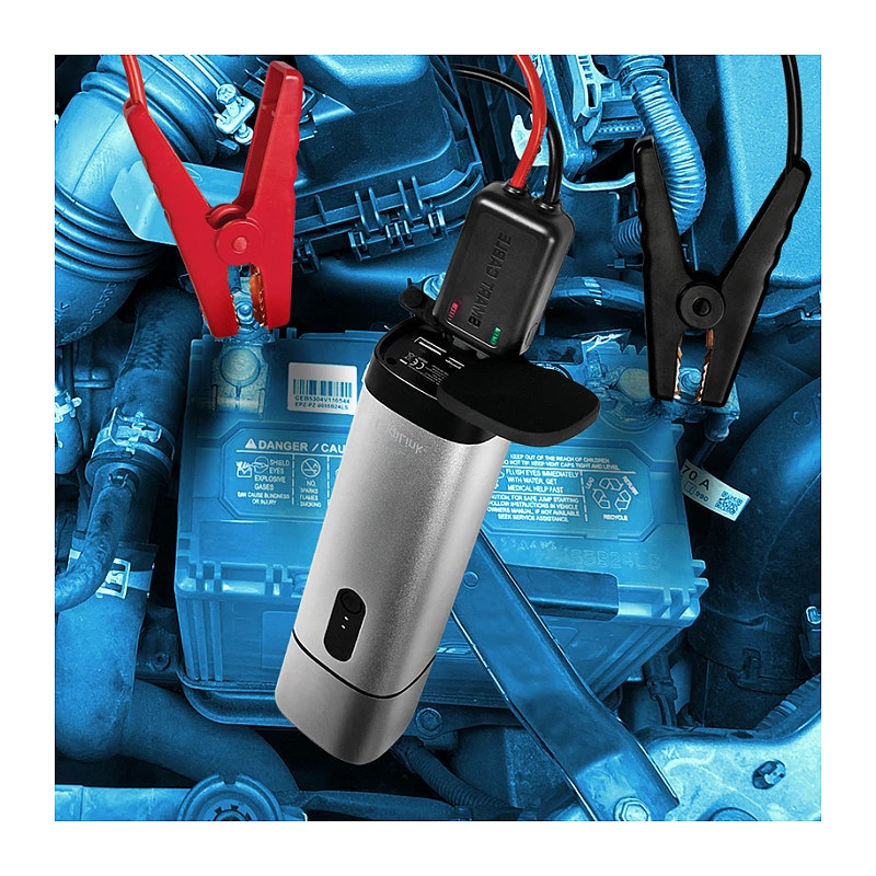 Logilink PA0266 Automobilio užvedimo starteris ir Power Bank, 10000 mAh, 12V/400A Peak, USB-C PD, LED žibintuvėlis