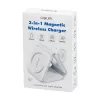 LOGILINK PA0344 belaidis magnetinis 3-in-1 įkroviklis Apple įrenginiams, baltas, sulankstomas, MagSafe, 15W