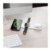 LOGILINK PA0344 belaidis magnetinis 3-in-1 įkroviklis Apple įrenginiams, baltas, sulankstomas, MagSafe, 15W