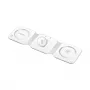 LOGILINK PA0344 belaidis magnetinis 3-in-1 įkroviklis Apple įrenginiams, baltas, sulankstomas, MagSafe, 15W