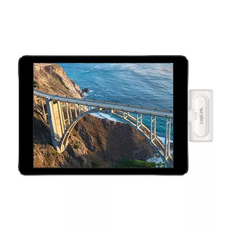 LogiLink PA0349W Mobilus maitinimo bankas, 5000 mAh, LiPo, Įmontuotas sulankstomas USB-C kištukas ir USB-C prievadas, Balta