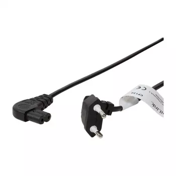 LogiLink maitinimo laidas Europlug CEE 7/16 – IEC C7, 0,75 m, juodas