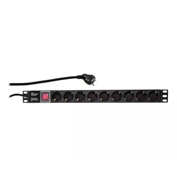 LogiLink maitinimo paskirstymo blokas (montuojamas į stelažą) - PDU9C02